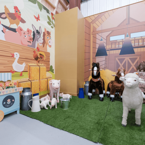 Riley's Barn - a farmyard role play area in Jack in the Box.